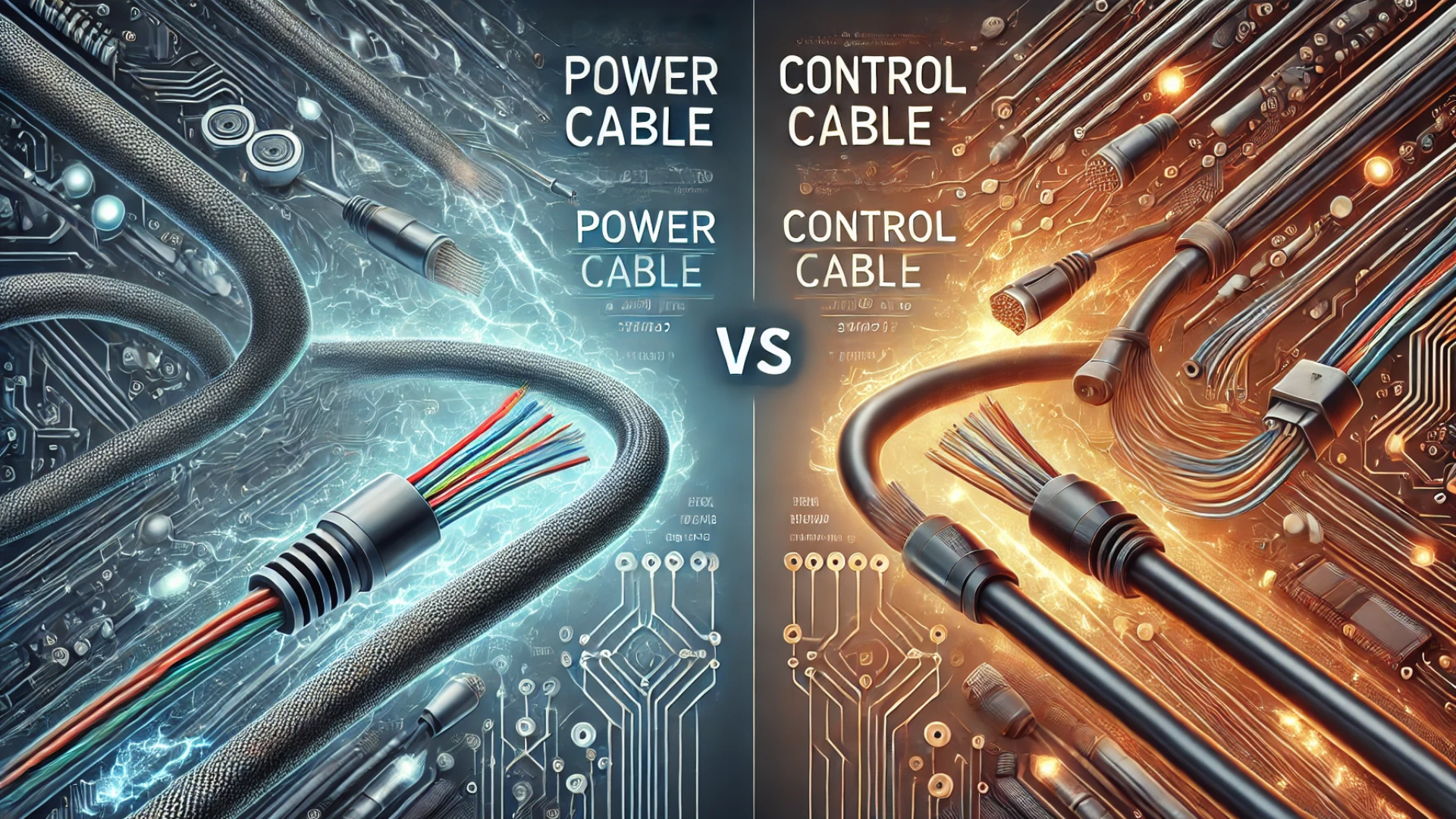 Power cable vs Control cable